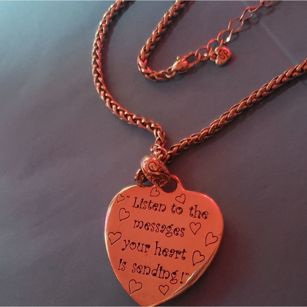 Brighton DEVOTION HEART RED SONG Crystals Necklace 😍 GORGEOUS! - Picture 9 of 10